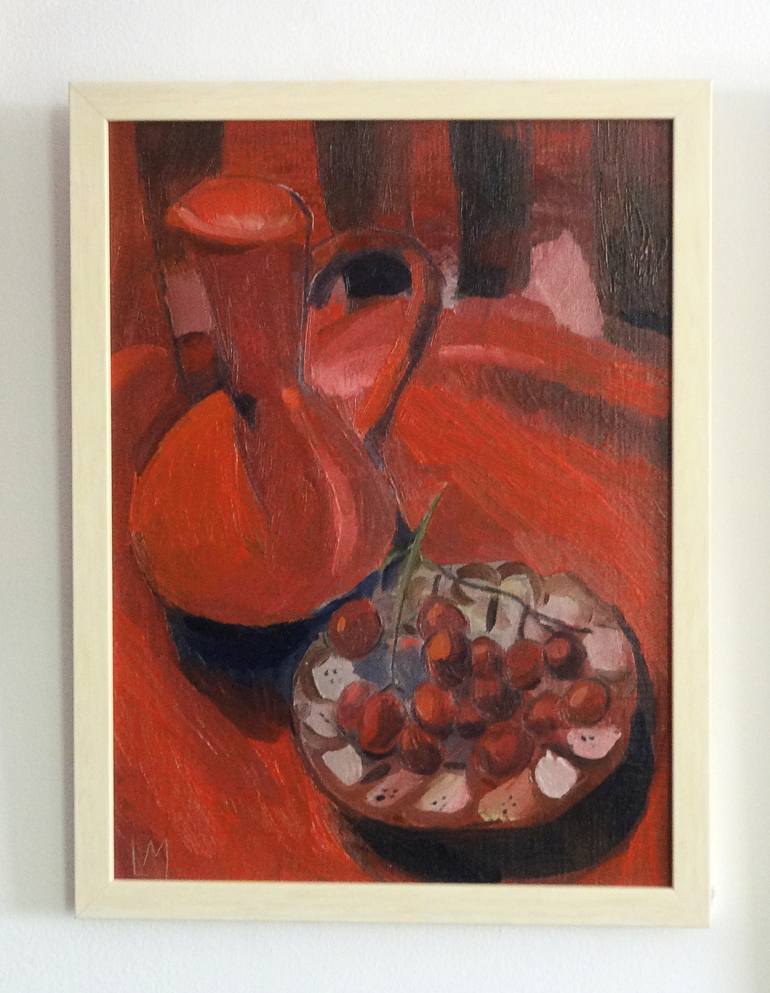 Original Expressionism Still Life Painting by Liza Merkalova