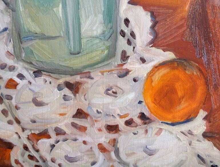 Original Expressionism Still Life Painting by Liza Merkalova