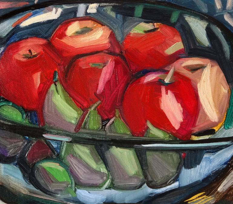 Original Expressionism Still Life Painting by Liza Merkalova