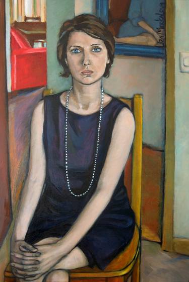 Original Expressionism Portrait Paintings by Liza Merkalova