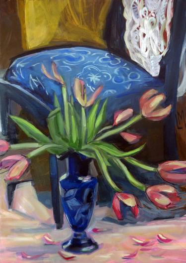 Original Still Life Paintings by Liza Merkalova