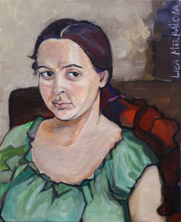 Original Figurative Portrait Paintings by Liza Merkalova