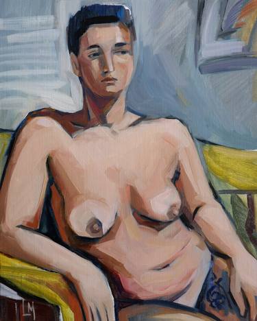 Original Figurative Nude Paintings by Liza Merkalova