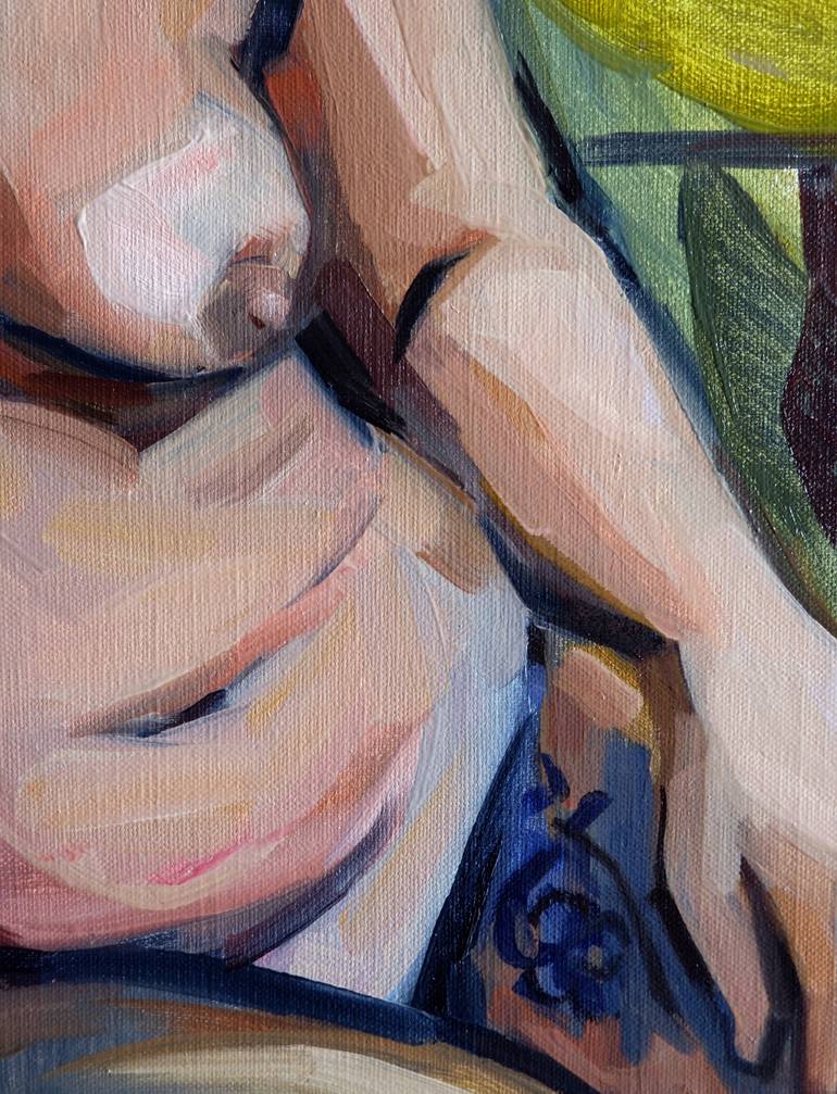 Original Nude Painting by Liza Merkalova