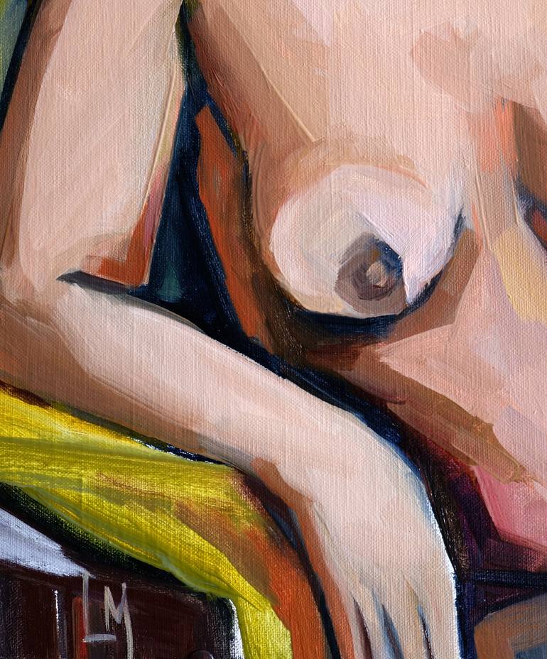 Original Figurative Nude Painting by Liza Merkalova