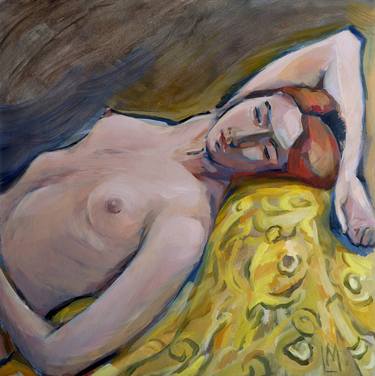 Original Expressionism Nude Paintings by Liza Merkalova