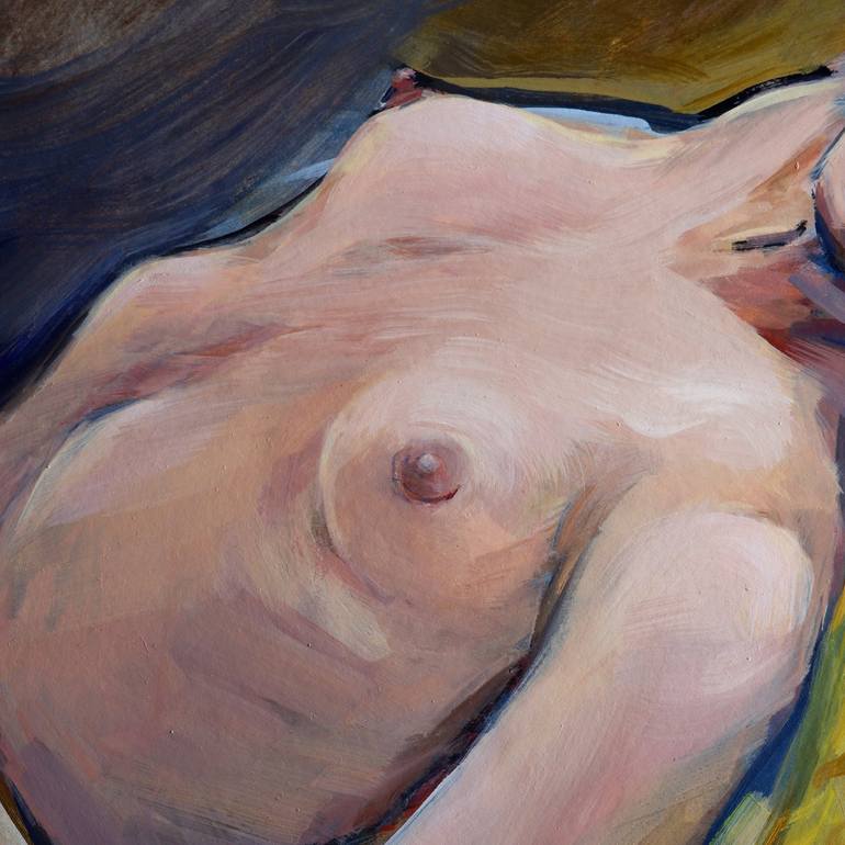 Original Nude Painting by Liza Merkalova