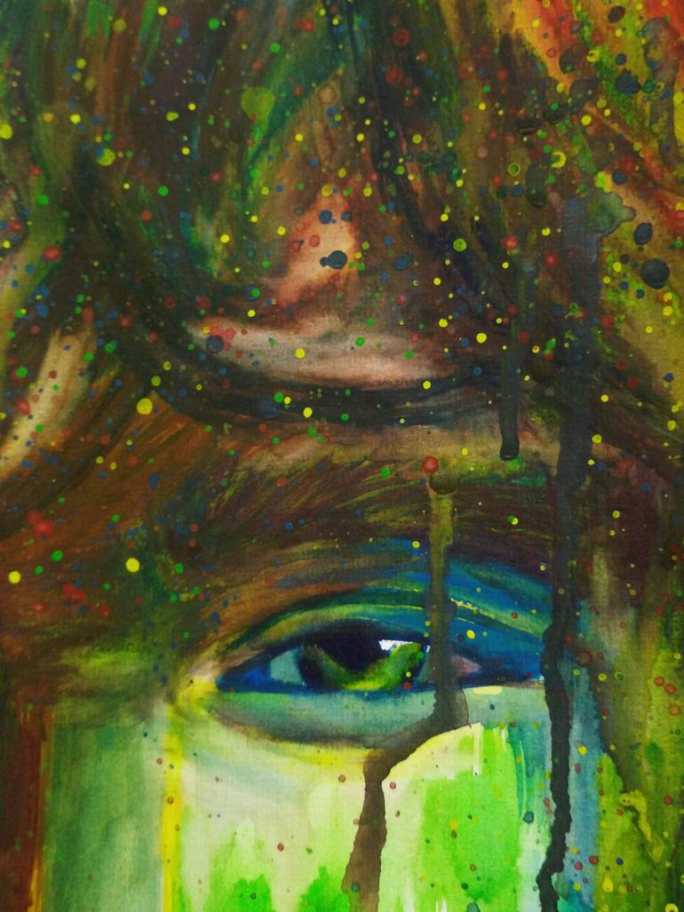 Original Expressionism People Painting by Chen Yi