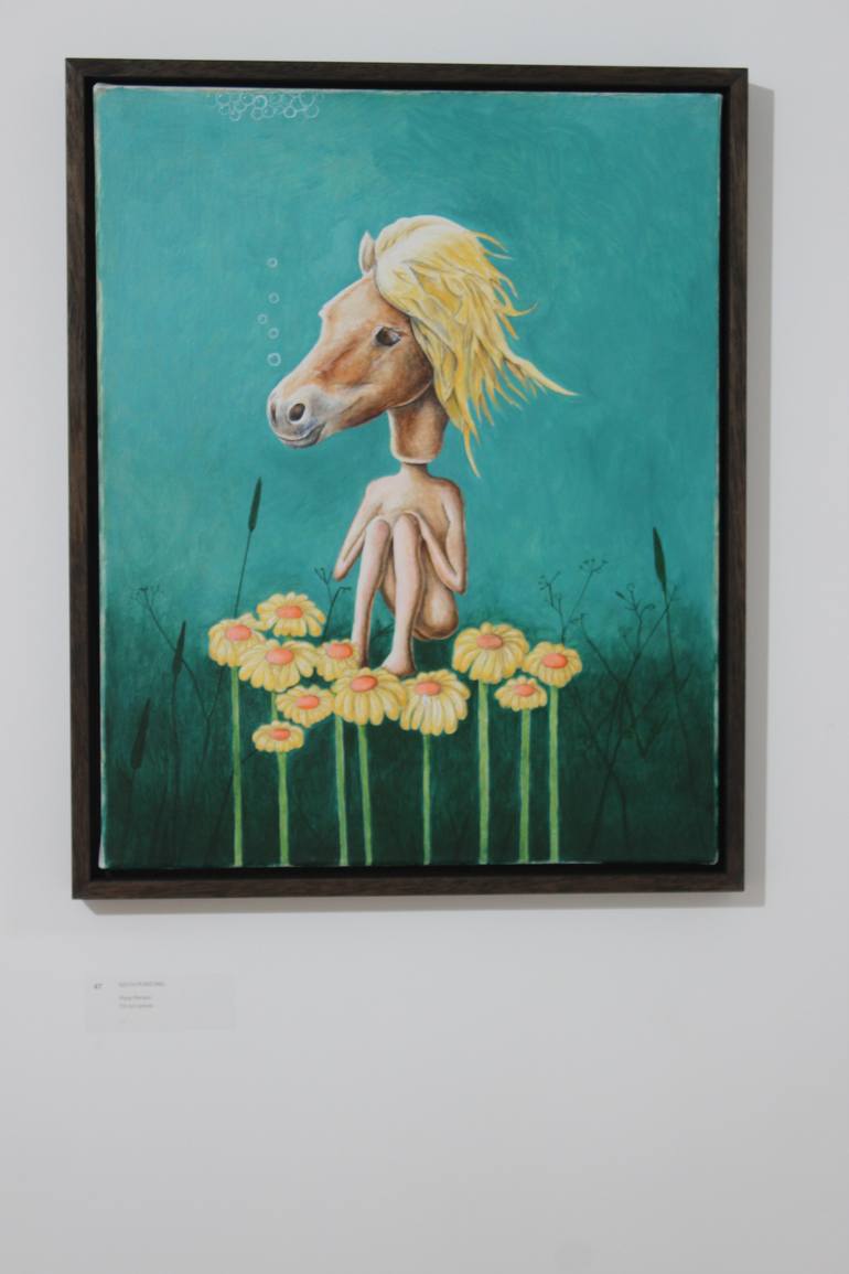 Original Conceptual Animal Painting by Keith Pointing