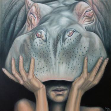 Original Figurative Animal Paintings by Daisy Gold