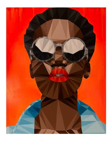 Original Portraiture Abstract Paintings by Tom Kralj