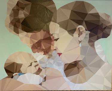 Original Abstract People Painting by Tom Kralj