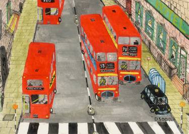 Print of Surrealism Transportation Paintings by David Oatley