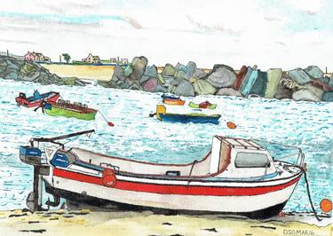 Original Documentary Boat Paintings by David Oatley