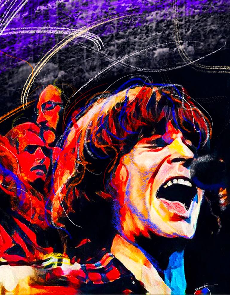 Original Illustration Music Painting by Barry Boobis