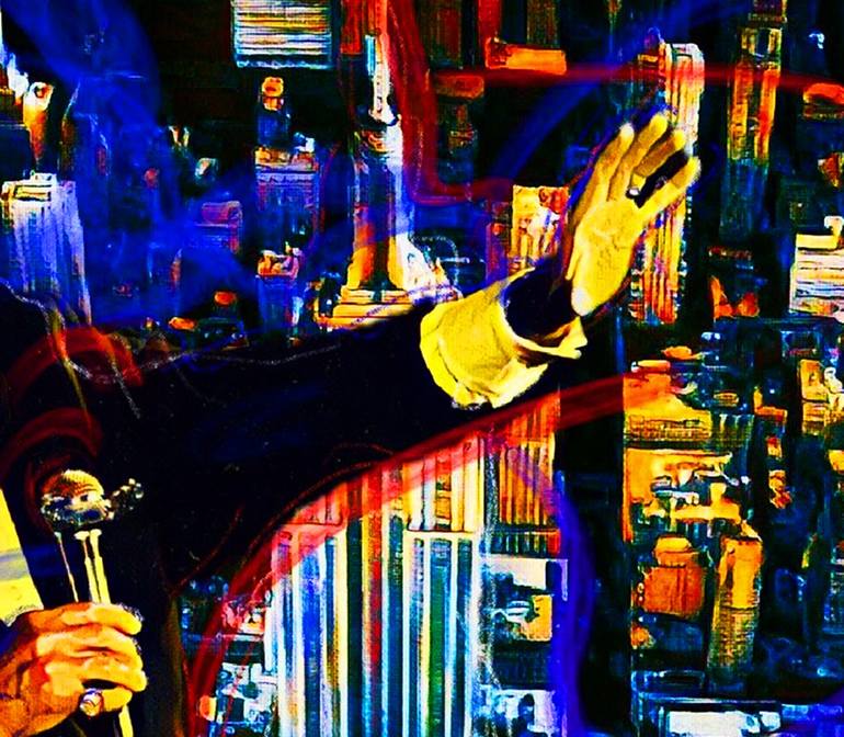 Original World Culture Music Painting by barry boobis