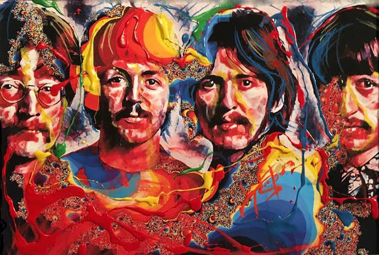 The Beatles PepperLand Painting by barry boobis | Saatchi Art