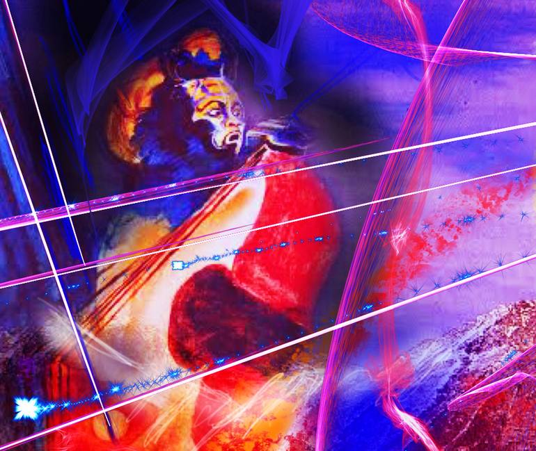 Original Abstract Expressionism Music Mixed Media by Barry Boobis