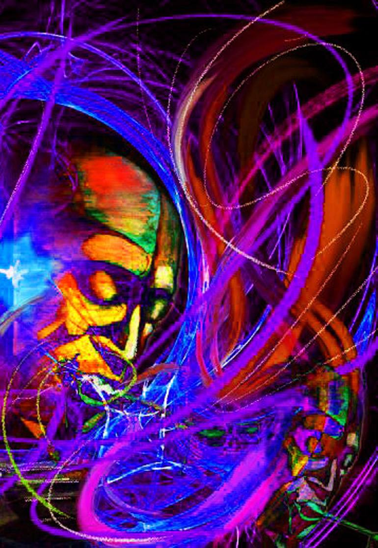 Original Conceptual Music Painting by Barry Boobis