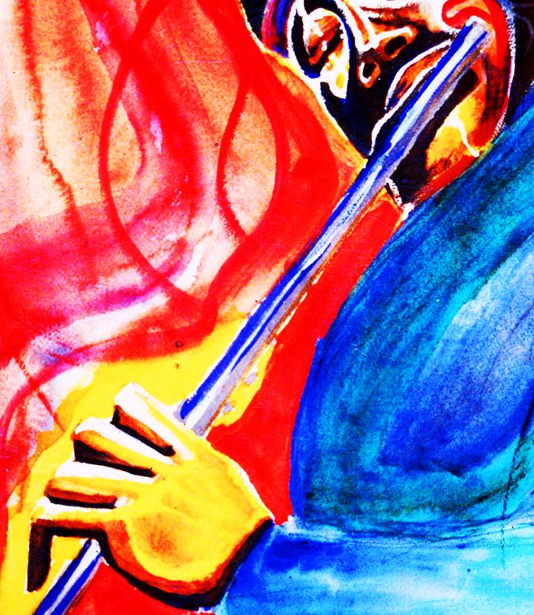 Original Fine Art Music Painting by barry boobis