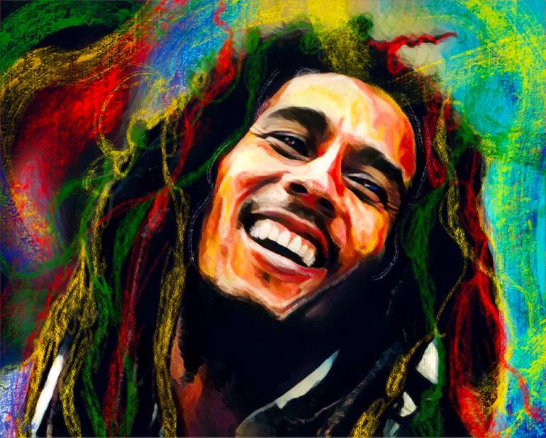 Bob Marley NO WOMAN NO CRY Painting