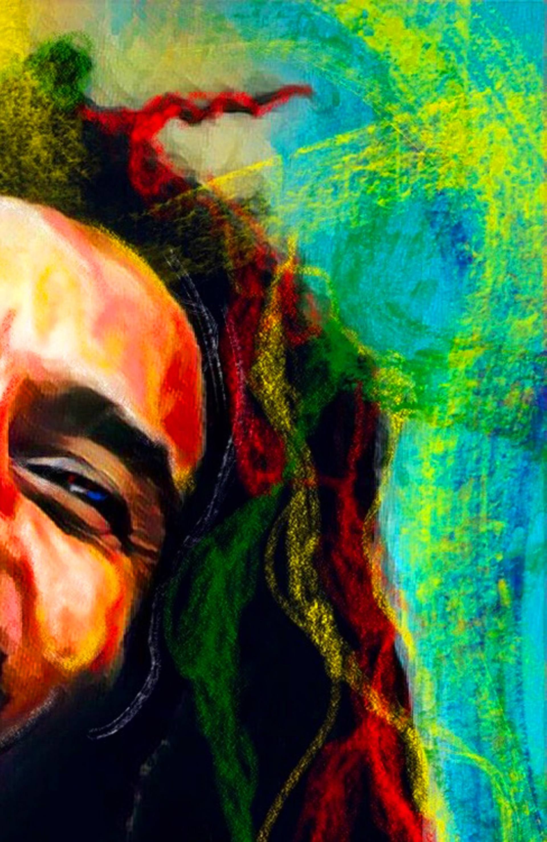 Bob Marley NO WOMAN NO CRY Painting