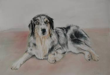 Print of Figurative Dogs Paintings by Veronica Byers