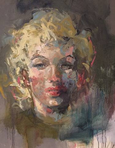 Original Expressionism Portrait Paintings by Veronica Byers