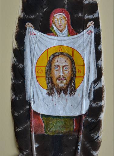 The Scarf of St.Veronica.The Miraculous Image of Jesus. thumb