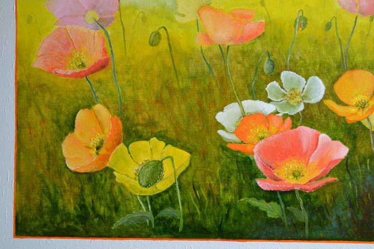 Original Impressionism Floral Painting by Vladimir Tishchenko