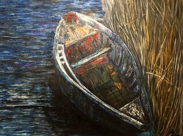 Print of Expressionism Boat Paintings by Mikheil Tchavtchavadze