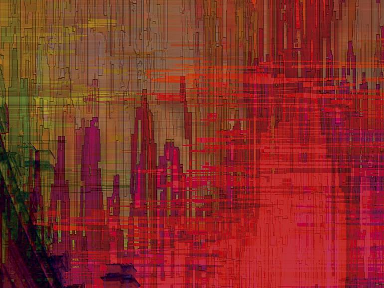 Original Abstract Cities Digital by Javier Diaz