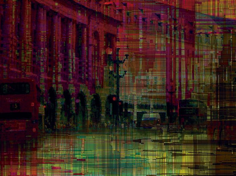 Original Abstract Cities Digital by Javier Diaz