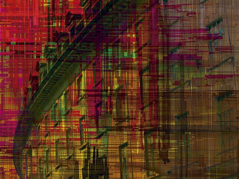 Original Abstract Cities Digital by Javier Diaz