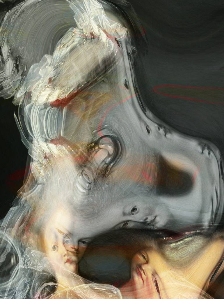 Original Abstract Portrait Digital by Javier Diaz