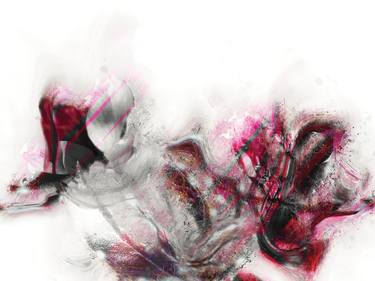 Original Abstract Floral Digital by Javier Diaz
