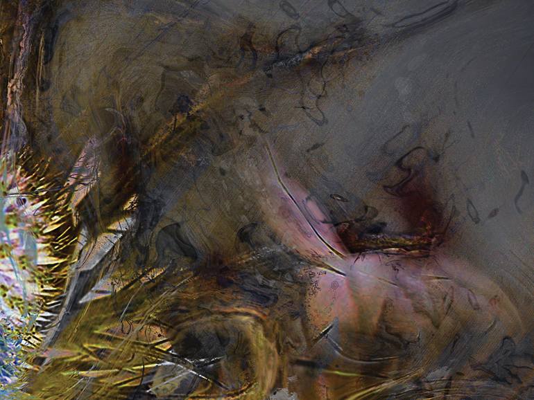 Original Abstract Floral Digital by Javier Diaz