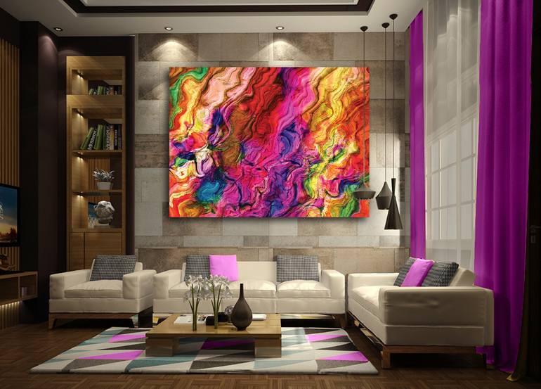 Original Contemporary Abstract Digital by Javier Diaz