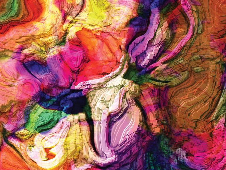 Original Contemporary Abstract Digital by Javier Diaz