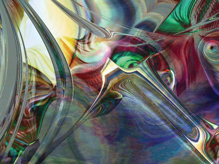 Original Contemporary Abstract Digital by Javier Diaz