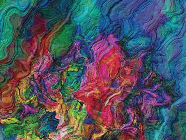 Original Abstract Expressionism Abstract Digital by Javier Diaz