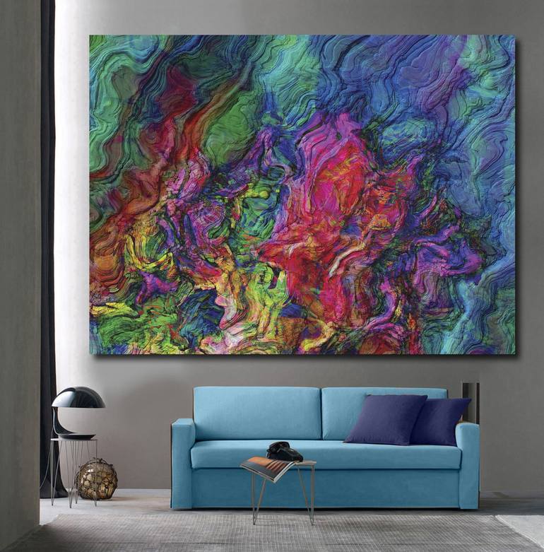 Original Abstract Expressionism Abstract Digital by Javier Diaz