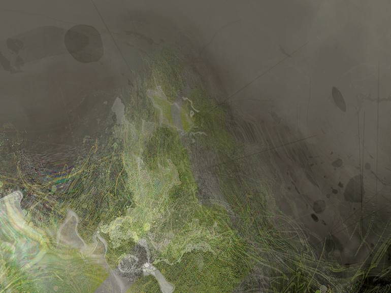 Original Contemporary Abstract Digital by Javier Diaz