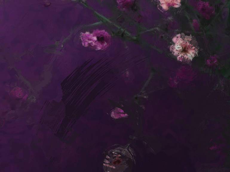 Original Figurative Floral Digital by Javier Diaz