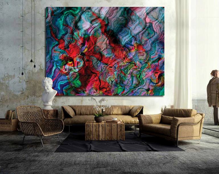 Original Contemporary Abstract Digital by Javier Diaz