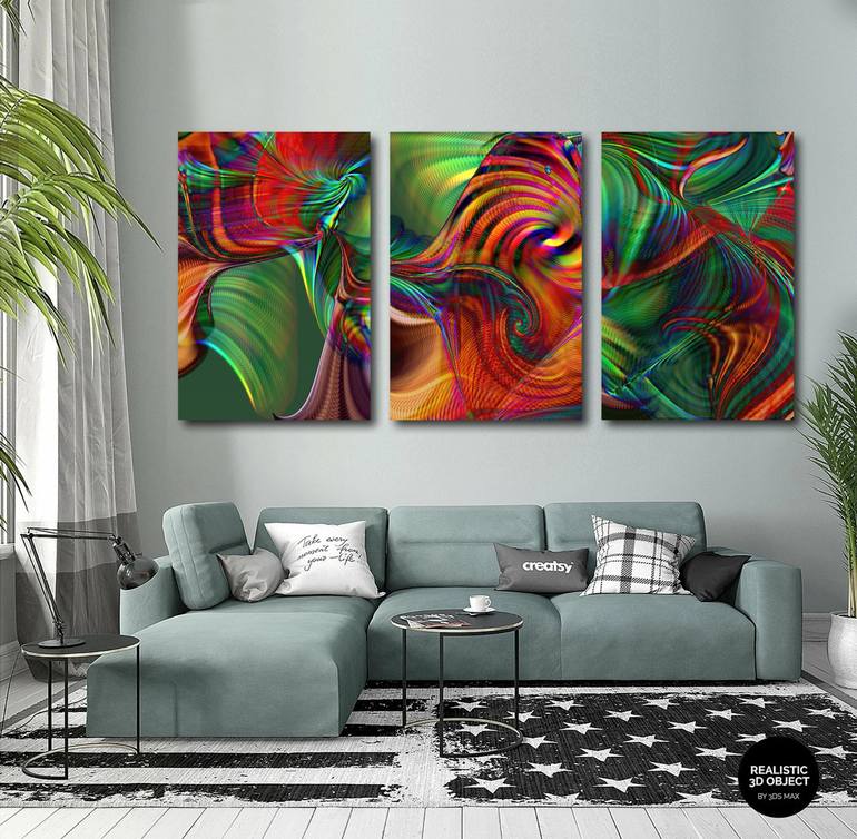 Original Modern Abstract Digital by Javier Diaz