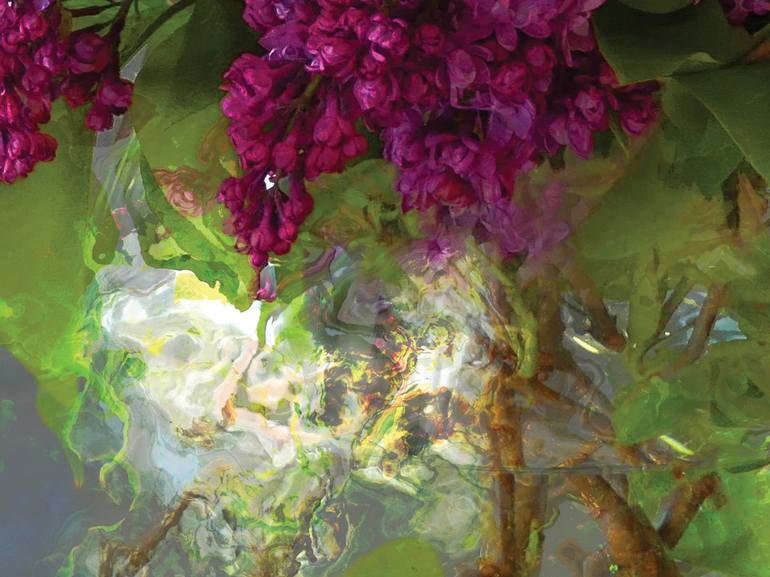 Original Impressionism Floral Digital by Javier Diaz