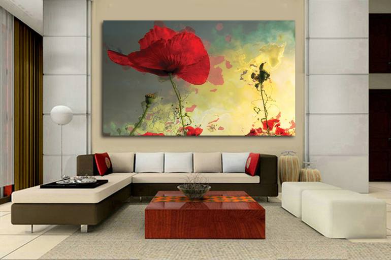 Original Figurative Floral Digital by Javier Diaz