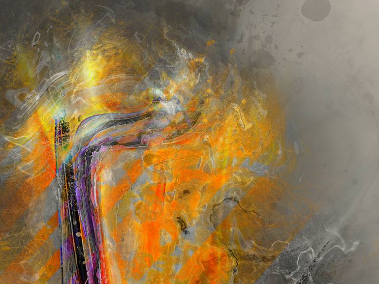 Original Contemporary Floral Digital by Javier Diaz