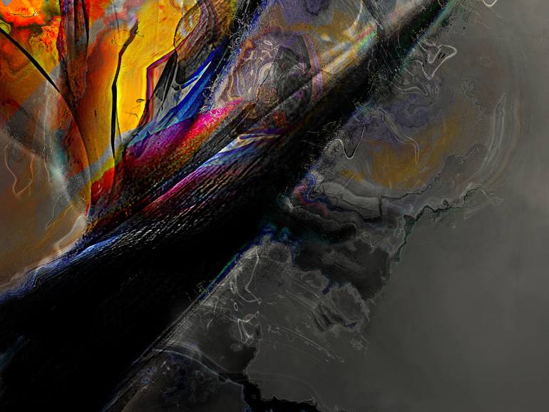 Original Contemporary Floral Digital by Javier Diaz